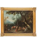 Tomaso Porta, Erminia tra i pastori, oil on canvas