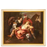Giuseppe Nuvolone, Erminia e Tancredi, oil on canvas