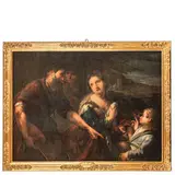 Andrea Celesti, Il ripudio di Agar, oil on canvas