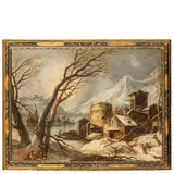 Paesaggio innevato by Francesco Foschi, oil on canvas, offered Nov 2025