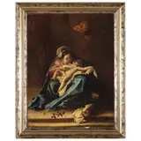 Bartolomeo Guidobono, Madonna con il Bambino e San Giuseppe, oil on canvas