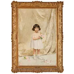 Giacomo Grosso, Cambiano, 1860 - Torino, 1938 / Ritratto di Maria Mele, Marchesa Fracassi Ratti Mentone di Torre Rossano / Tracce di firma in basso a destra, oil on canvas