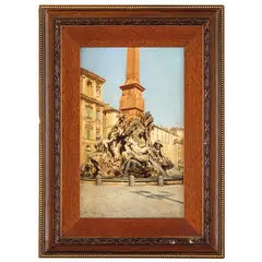 Alfredo de Simoni, Attivo nel XIX secolo / Scorcio di Piazza Navona con la Fontana dei quattro fiumi / Firmato A De Simoni, Roma in basso a sinistra, oil on canvas