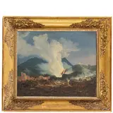 Salvatore Fergola, Napoli, 1799 - 1874 / Eruzione e cenere / Firmato S Fergola e datato 1855 in basso a destra