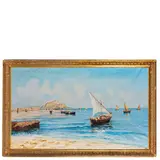 Mario Mirabella, Palermo, 1870 - 1931 / Marina siciliana / Firmato M Mirabella in basso a destra, oil on canvas