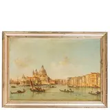 Giovanni Grubacs, Venezia, 1829 - Pola, 1919 / Venezia, Canal grande con la Chiesa della Salute / Firmato Giov Grubacs in basso a destra, oil on canvas