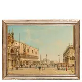 Giovanni Grubacs, Venezia, 1829 - Pola, 1919 / Veduta di Piazza San Marco / Firmato Giov Grubacs in basso a sinistra, oil on canvas