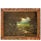 Giuseppe Miti Zanetti, Modena, 1859 - Milano, 1929 / Mattino d'autunno / Firmato G Miti Zanetti in basso a destra, oil on canvas