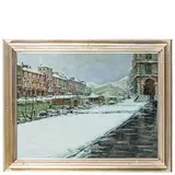 Sestri Levante, 1890 - 1971 / Venezia, nevicata / Firmato V Nattino in basso a destra by Vittorio Nattino, oil on canvas, offered Nov 2025