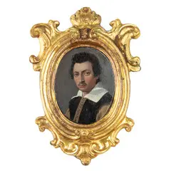Ottavio Leoni, Ritratto d'uomo, oil on copper