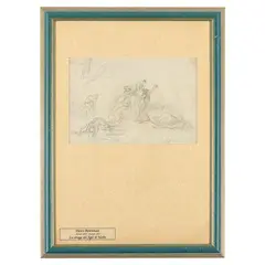 La strage dei figli di Niobe by Pietro Benvenuti, pencil on paper, offered Oct 2025