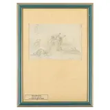 Pietro Benvenuti, La strage dei figli di Niobe, pencil on paper