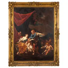 Venere e Adone by Pierre-Jacques Cazes, oil on canvas, offered Oct 2025