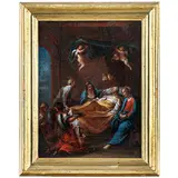 Transito di San Giuseppe by Giovanni Battista Merano, oil on canvas, offered Oct 2025