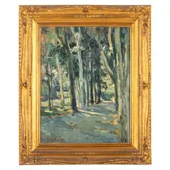 Milano, 1857 - Monza, 1931 / Il parco di Monza / Firmato Emilio Borsa in basso a sinistra by Emilio Borsa, oil on panel, offered Oct 2025