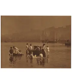Francis Meadow Sutcliffe, 'Water Rats' (Whitby Harbor), 1886, Carbon print; signed in pencil on the image