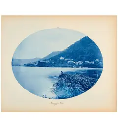 Henry Peter Bosse, 'Minneiska, Minn.' (from 'Views on the Mississippi River'), 1885, Cyanotype; titled