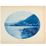 Henry Peter Bosse, 'Minneiska, Minn.' (from 'Views on the Mississippi River'), 1885, Cyanotype; titled