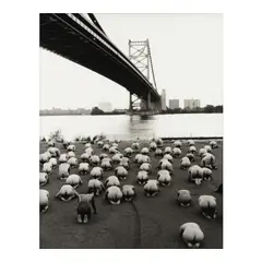 Spencer Tunick, Pennsylvania, 1998, Gelatin silver print; flush-mounted to aluminum
