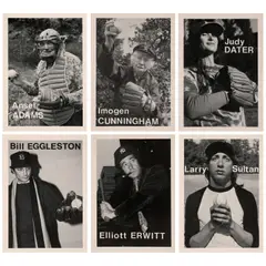 Mike Mandel, Baseball Photographer Trading Cards (Complete Set), 1975, 135 offset lithograph baseball cards; the photographer's printed copyright on the reverse of each