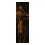 Luis González Palma, Inri, 1994, Assemblage of 3 Asphaltum-toned gelatin silver prints; hinged together to board