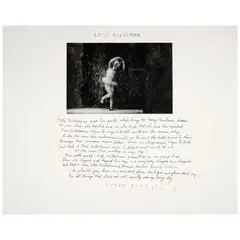 Duane Stephen Michals, 'Little Wilhelmina', 1992, Gelatin silver print; signed, editioned '4/25', and copiously inscribed in ink
