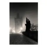 'Charles Bridge (Study 4), Prague, Czechoslovakia' by Michael Kenna, 1989, Toned gelatin silver print; mounted, sold Oct 2025