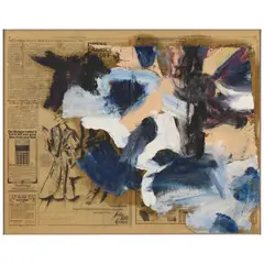 Untitled by Willem de Kooning, 1976, oil on newsprint laid on canvas, offered Jul 2025