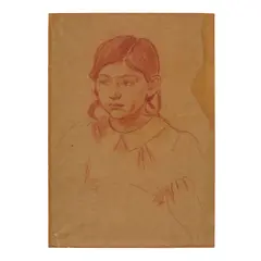 Berthe Morisot, Sans titre, circa 1889, sanguine on paper