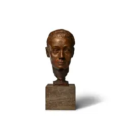 Georg Kolbe, Porträt Marianne Farenholtz, 1933, bronze with golden brown patina