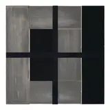 Harvey Quaytman, Either of Which, 1988, acrylic and iron on canvas