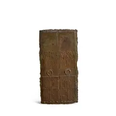 Giacomo Manzù, Seconda variante del primo bozzetto per la porta di San Pietro, 1947, bronze with brown patina