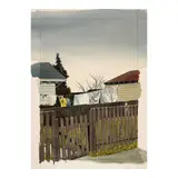 James Torlakson, Oakland Laundry, 1974, watercolor and graphite on paper