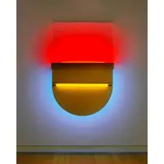 Keith Sonnier, Cycladic Shelf, 1989, aluminum, glass and neon tubes