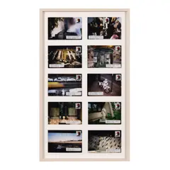 Maurizio Cattelan, Ten-Part Story, 1999, postcards mounted on board