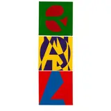 José Ángel Vincench, Paz, perdón, reconciliación, 2018, acrylic on canvas (in three parts)