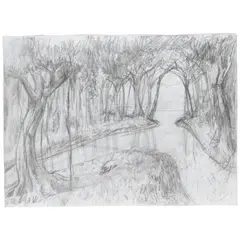 Tomás Sánchez, Untitled, 2000, graphite on paper