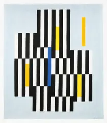 # XYZ by Adolf Fleischmann, 1964, Öl auf Leinwand, sold Nov 2015
