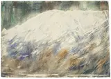 Berg im Schnee by Christian Rohlfs, 1935, Wassertempera auf Fabriano-Velin, sold Jun 2009