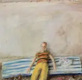 Klaus Fußmann, Porträt Hella K., 1972, Öl auf Leinwand