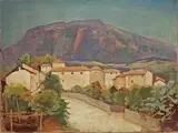 Tessiner Landschaft by Karl Hofer, 1936, Öl auf Leinwand, sold Dec 2007