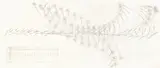 Jorinde Voigt, Deklination I (linker Teil des Triptychons: (26 Standpunkte) Rotation Doppelter Akustischer Impuls (N, O, S, W; Horizontale Distanz, Vertikale Distanz, Volume in %, Dauer in Sek., Loop, Rotationsricht, 2008, Bleistift und Tuschfeder auf Papier