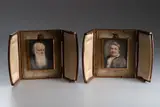 Augusta Louise Horstmann, Pair of Miniature Portraits of Stevensons, Late 19th/early 20th century, glass, oil, ivory