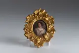 John Simpson, Miniature Portrait Lucretia, 1847, oil, bone