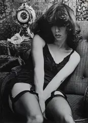 Władysław Pawelec, Brunetka w czarnych pończochach, fotografia na papierze, 20