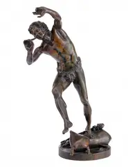 Eugène-Louis Lequesne, Tańczący faun, XIX/XX w., brąz patynowany