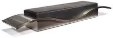 Maria Pergay, Flying Carpet daybed, 1968, Uginox stainless steel and upholstery