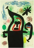 Joan Miró, La Harpie, 1969, Color etching and aquatint with carborundum on Arches paper