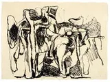 Philip Guston, Untitled, 1963, 1-color lithograph on natural Nacre paper