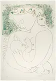 Grande Maternité by Pablo Picasso, c. 1963, Color lithograph on wove Arches paper, sold Oct 2014